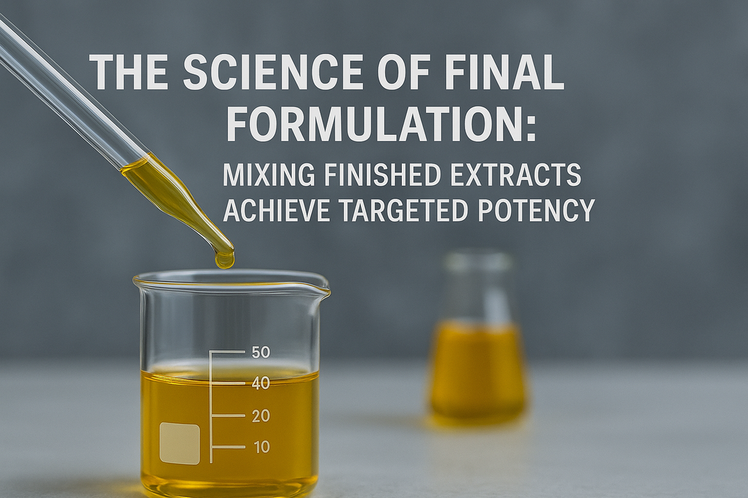 The Science of Final Formulation: Mixing Finished Extracts to Achieve Targeted Potency