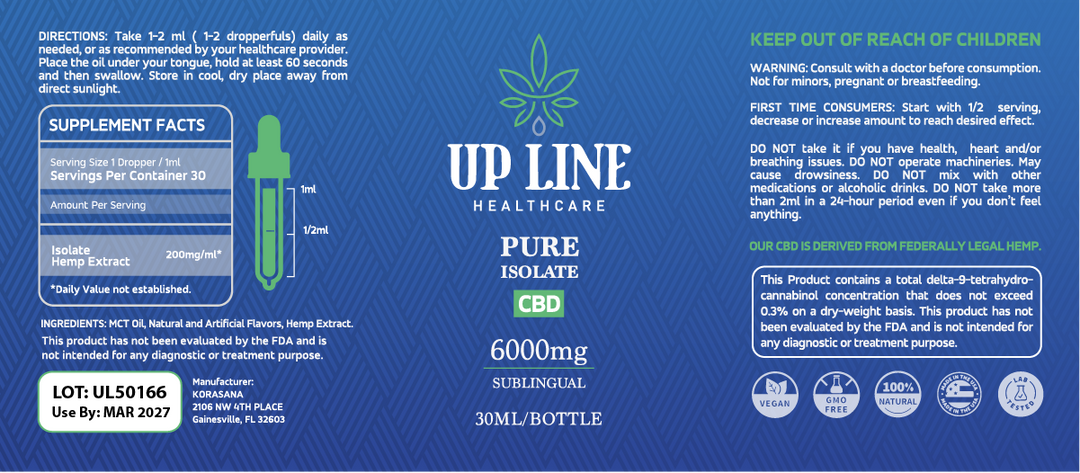 Up Line Tinctures - JIT Orders