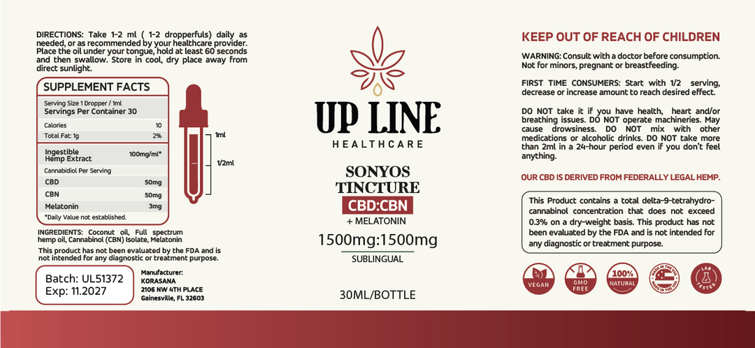 Up Line Tinctures - JIT Orders