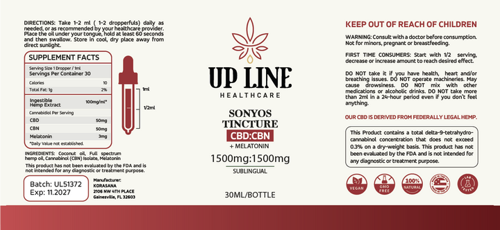 Up Line Tinctures - JIT Orders